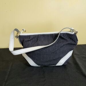 Stone Mountain Blue and White Women's Shoulder Bag